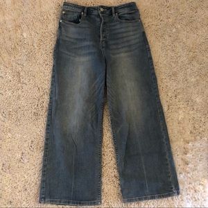 Free People high waisted wide leg jeans sz 29